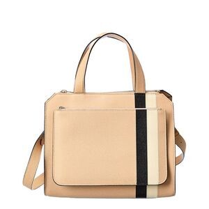 Valextra Passepartout Medium Leather Tote, Brown